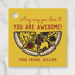 Any Way You Slice It Pizza Valentine Favour Tags