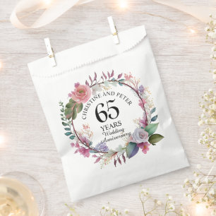 Any Wedding (65) Elegant Floral Anniversary Favour Bag