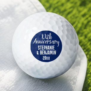 Any Wedding Anniversary Favour - Can Edit Colour Golf Balls