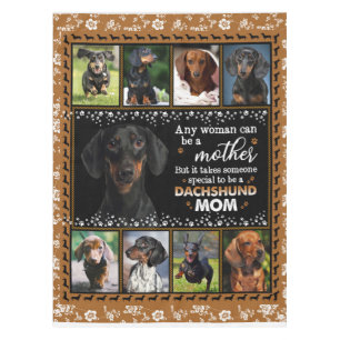 Any Woman Can Be A Dachshund Mum Dog Love Blanket Tablecloth