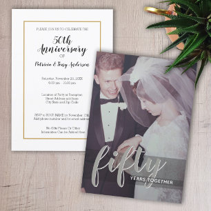 ANY YEAR - 50th Wedding Anniversary & Photo Invitation