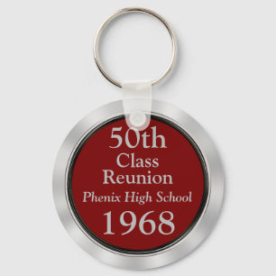 Any Year, Any Colour Class Reunion Gift Ideas Key Ring