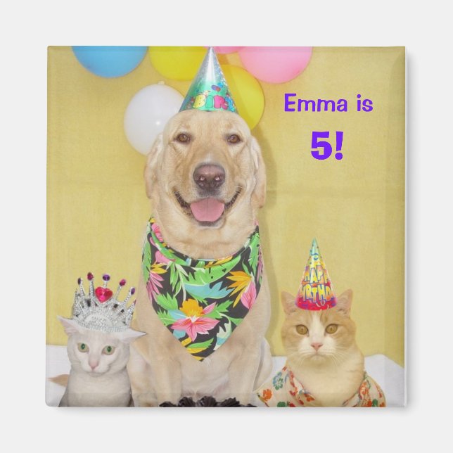 Any year birthday magnet (Front)