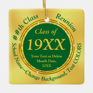 ANY YEAR, COLOR, Gifts for Class Reunion, Reunion  Ceramic Ornament