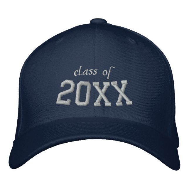 Any Year Custom Embroidered Graduation Hat (Front)