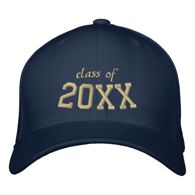 Any Year Custom Embroidered Graduation Hat (Front)