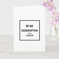 ANY YEAR Designer Perfume Bottle Birthday