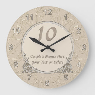 ANY YEAR Lovely Personalised Anniversary Clocks