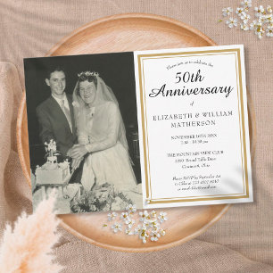 Any Year Together Wedding Photo Anniversary Invitation