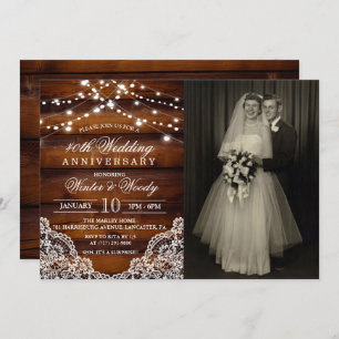 ANY YEAR - Wedding Anniversary Photo Invitation