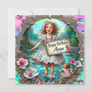 ~ ANYA ~ Happy Birthday ~ Girl Paddling ~