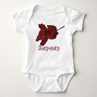 Anyany and Hibiscus (no mälk) Baby Bodysuit
