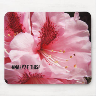 Anylyze This! mouse pad Pink Rhodies Flowers