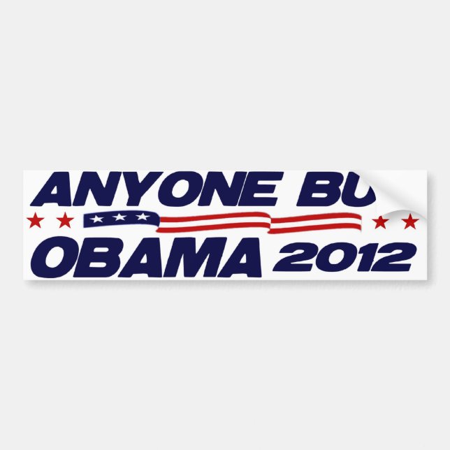 Anyone But Obama 2012 Bumper Sticker (Front)