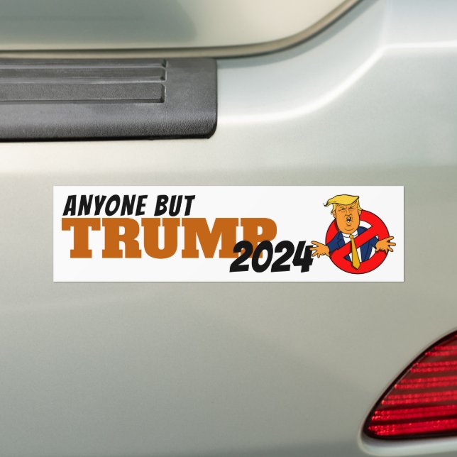 Anyone But Trump Bumper Sticker #1 (On Car)