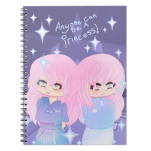 Anyone Can Be A Princess Spiral Photo Notebook