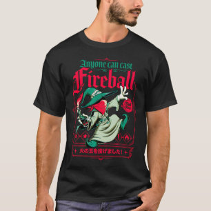 Anyone Can Cast Fireball Molotov Wizard T-Shirt