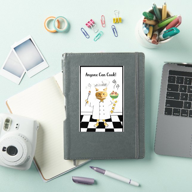 Anyone Can Cook Custom-Cut Vinyl Sticker (iPad Cover)
