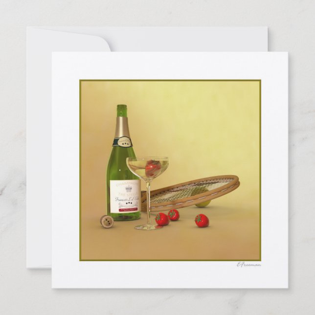 Anyone for Tennis Invitation (Front)