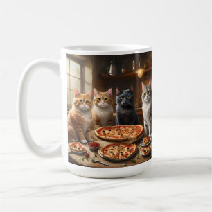 Anyone Ready For Cat Pizza Night, Coffee Mug