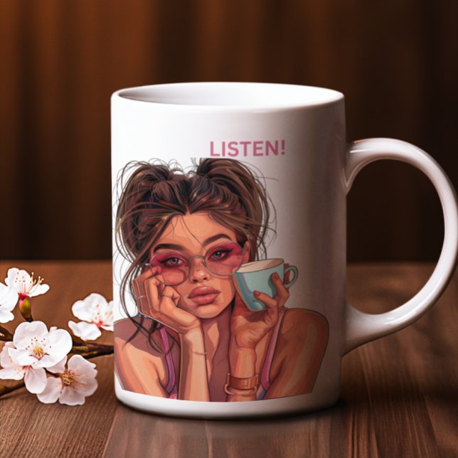 "Anything I Say or Do Before Coffee" Mug (Anything I say or do before coffee, I don't )