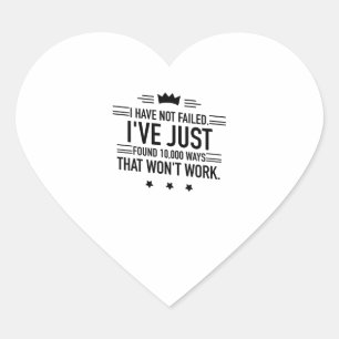 Anything is possible black (2) heart sticker