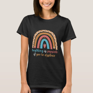 Anything Is Possible Rainbow Dyslexic Reading T-Shirt
