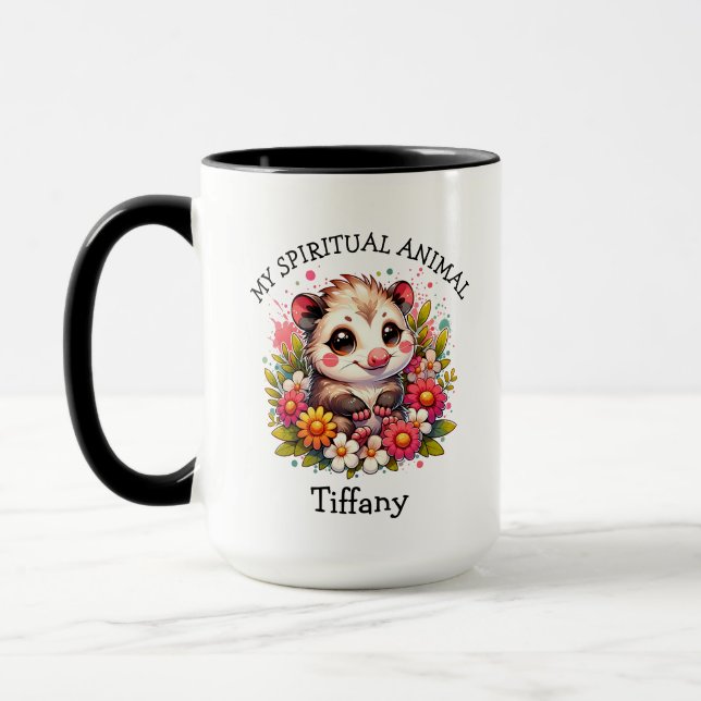 Anything is Possum-ble | Personalised Pun Mug (Left)
