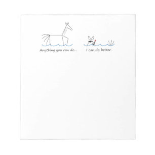 Anything You Can Do... Snorkelling Mule Notepad
