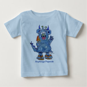 Anythings Popsicle Funny Monster Baby T Shirt