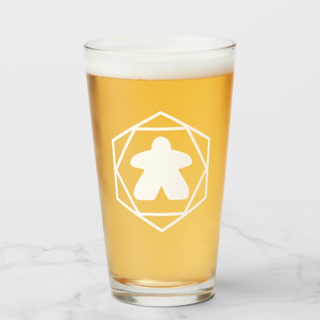 Anytime Meeple White Art Tumbler (Front Filled)