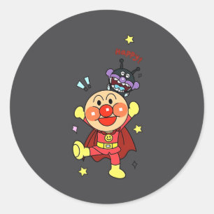 Anyway Anpanman New  Classic Round Sticker
