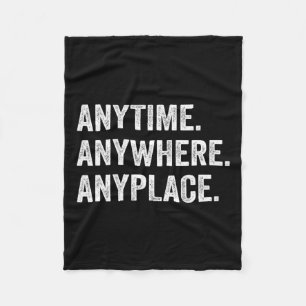 Anywhere Anyplace Retro Fleece Blanket