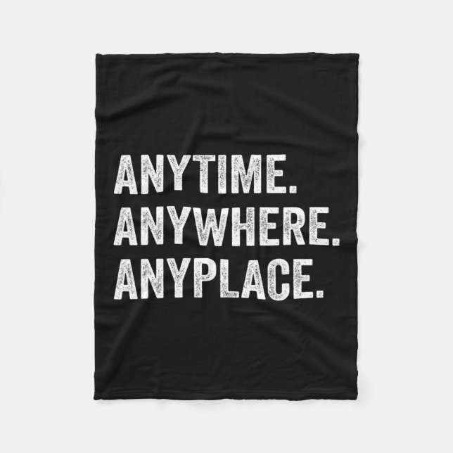 Anywhere Anyplace Retro  Fleece Blanket (Front)