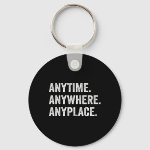Anywhere Anyplace Retro Key Ring