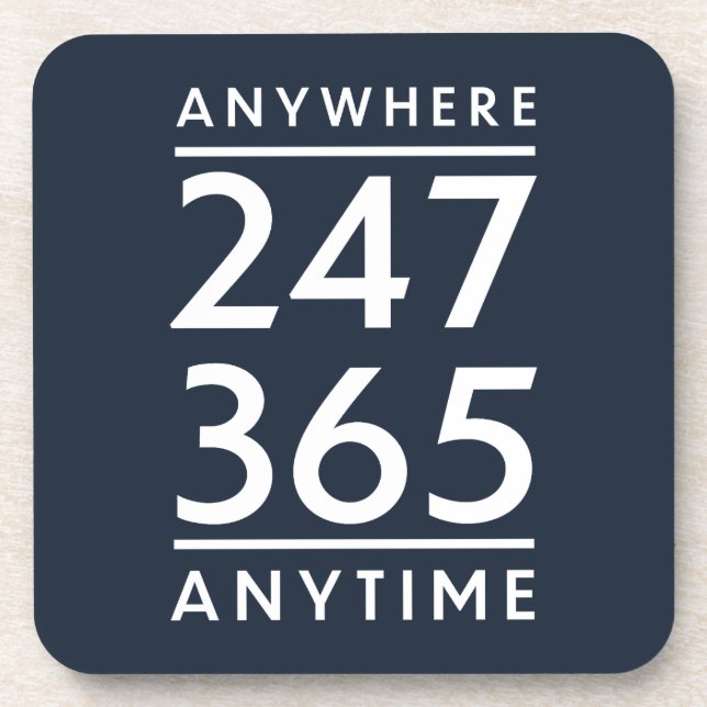 Anywhere, Anytime Coaster (Front)