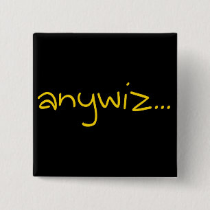 anywiz 15 cm square badge
