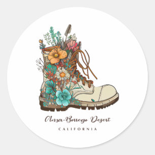 Anza Borrego Desert Hiking Outdoors Souvenir Classic Round Sticker