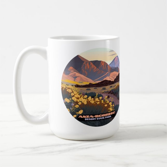 Anza Borrego Desert State Park California Coffee Mug (Left)