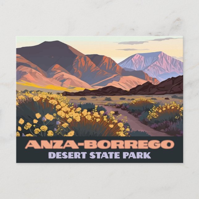 Anza Borrego Desert State Park California  Postcard (Front)