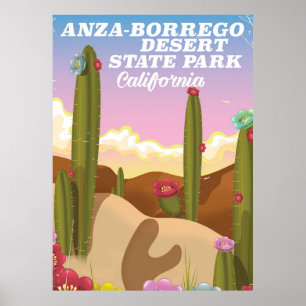 Anza-Borrego Desert State Park travel poster