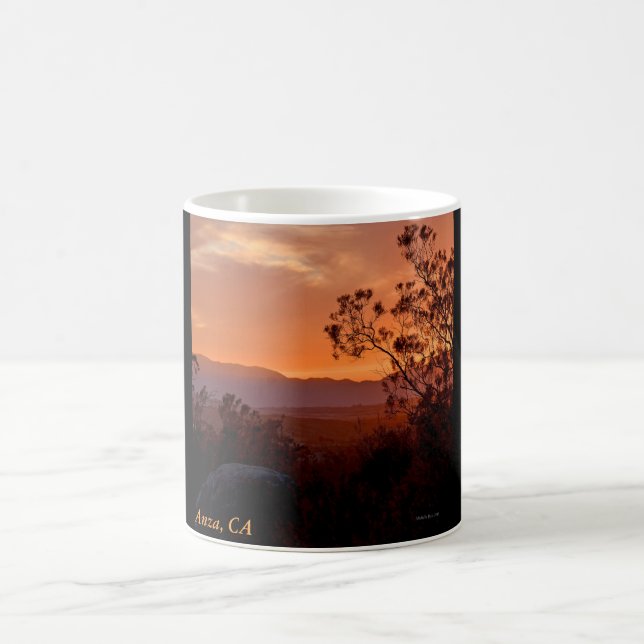 Anza, CA Sunset Coffee Mug (Center)