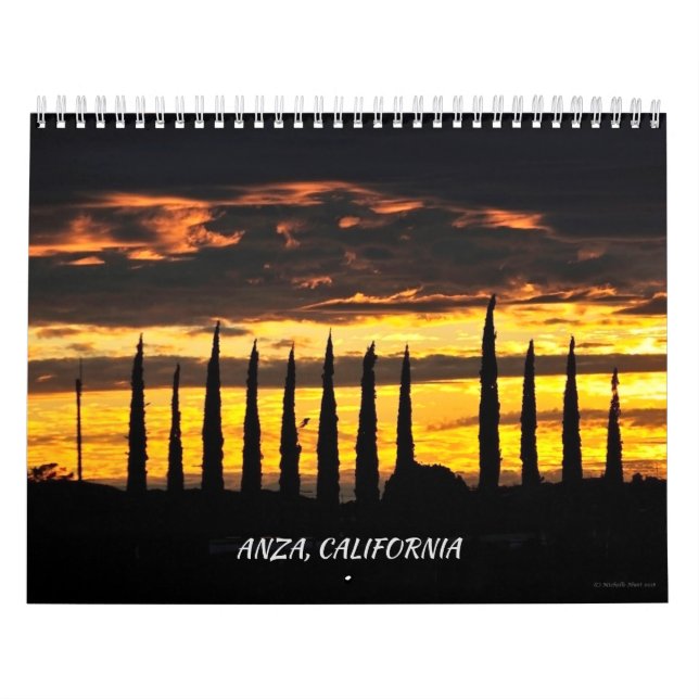 Anza, California Twelve Month Calendar (Cover)
