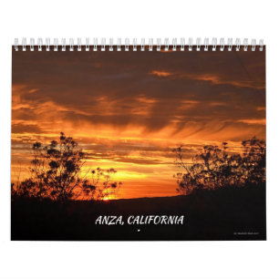 Anza, California Twelve Month Calendar