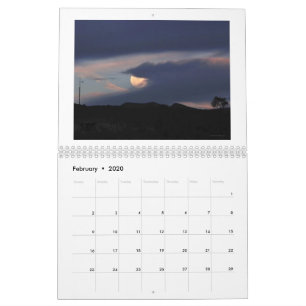 Anza, California Twelve Month Calendar