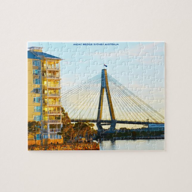 Anzac Bridge Sydney Australia Jigsaw Puzzle (Horizontal)