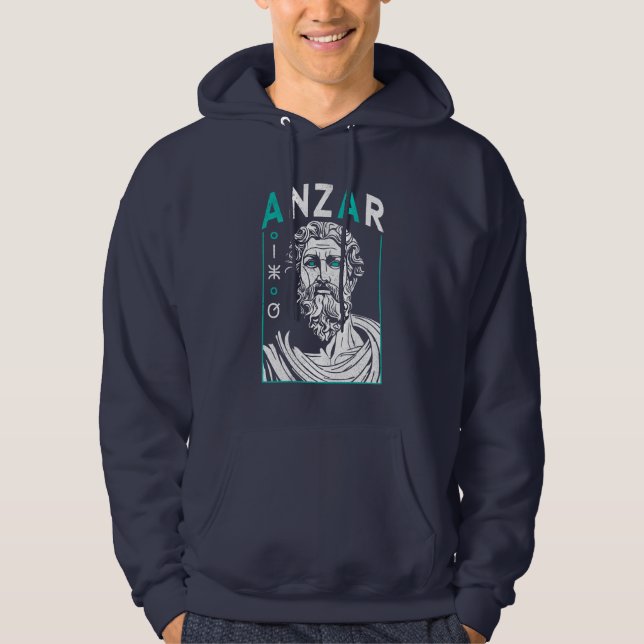 Anzar God of Rain North African Mythology  Hoodie (Front)