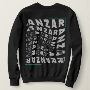 Anzar Streetwear Twisted Typography Amazigh  Sweatshirt