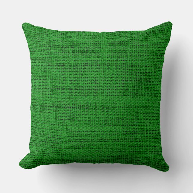 Ao (English) burlap linen background Cushion (Front)