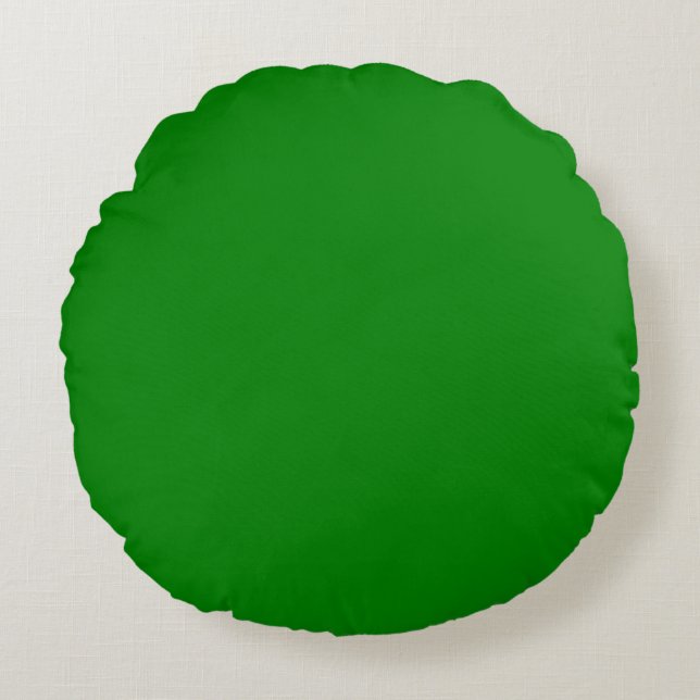 Ao (English) (solid colour)  Round Cushion (Front)